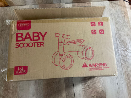 beiens Baby No Pedal Balance Bike Scooter - 9 to 24 months - Blue (6922796073143)